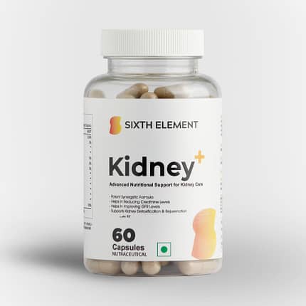 An image showcasing Kidney+ supplement product bottle